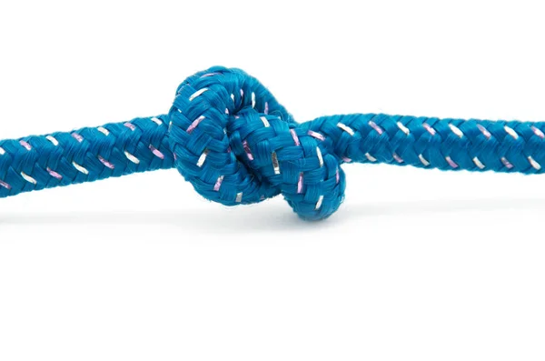 Rope Knot Close Isolated White Background — Stock Photo, Image