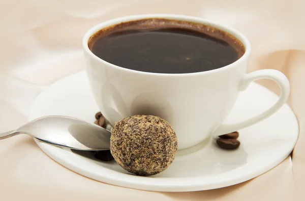 Taza Café Con Dulces — Foto de Stock