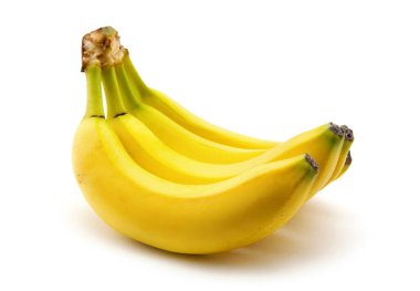 Beyaz arkaplanda muzlar