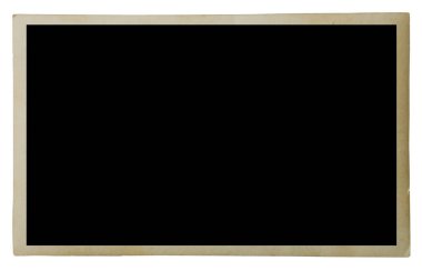 Boş eski fotoğraf beyaz üzerine izole