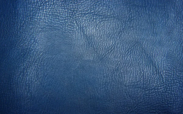 Голубая Кожа Текстура Фон — стоковое фото