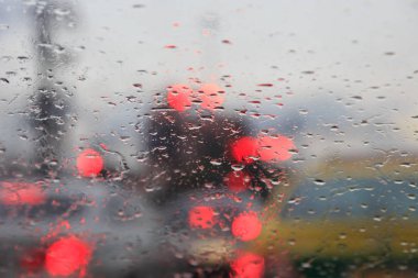 Soyut bulanıklık: yağmur damlası