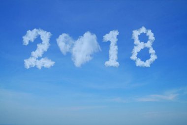 2018 yıl kavramı.