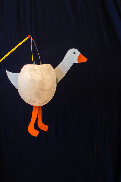 Самодельный гусиный фонарь на День святого Мартина
