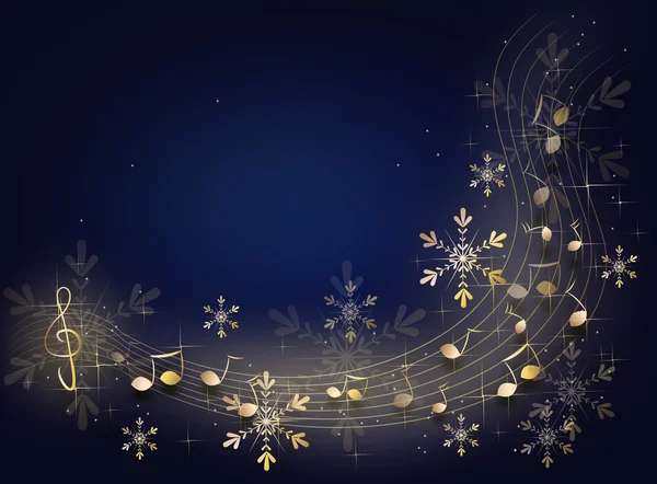 Vánoční hudební pozadí — Stock fotografie