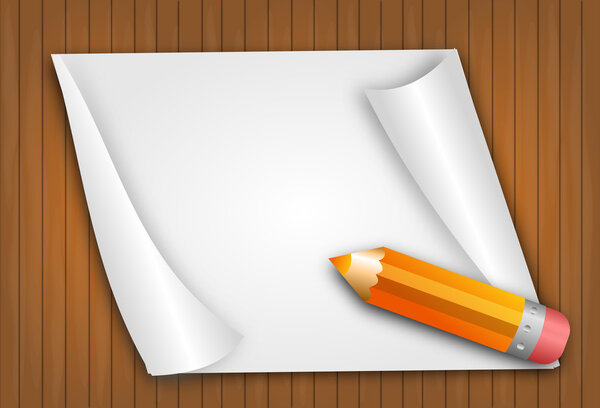 Фон с чистым листом бумаги
