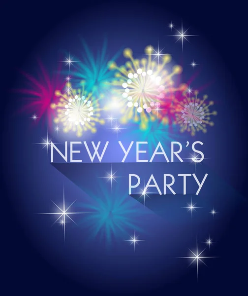 New year's party poster — Stock Photo, Image