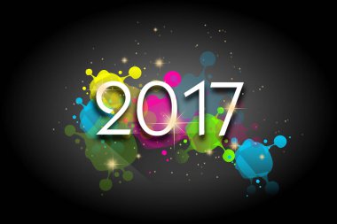 Yeni yıl tebrik kartı.