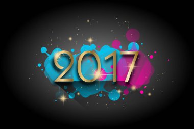 Yeni yıl tebrik kartı.