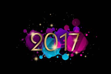 Yeni yıl tebrik kartı.