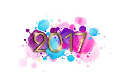 Yeni yıl tebrik kartı.