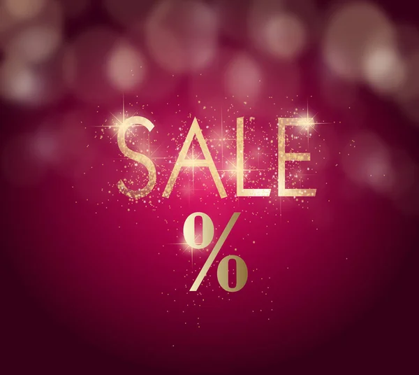 Sale card with golden text — Stock Photo, Image