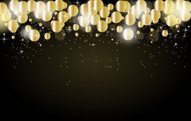 Daire dekorasyonu ile koyu arka plan