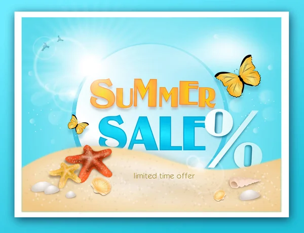 Summer sale card — Stock Photo, Image