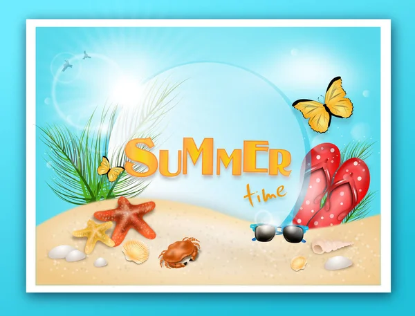 Summer time card — Stock Photo, Image