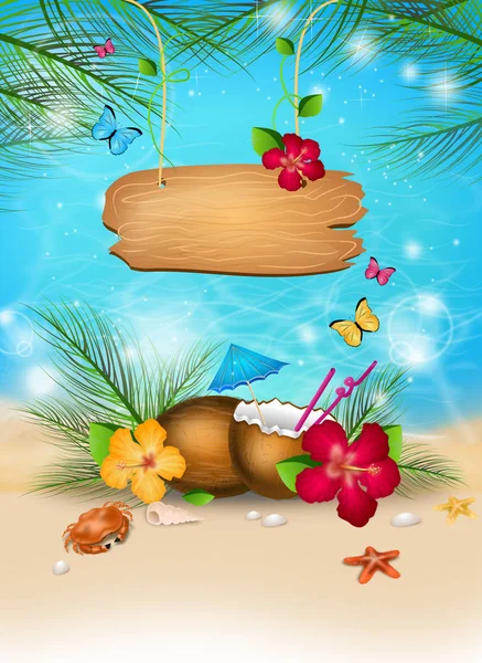 Summer background illustration — Stock Photo, Image