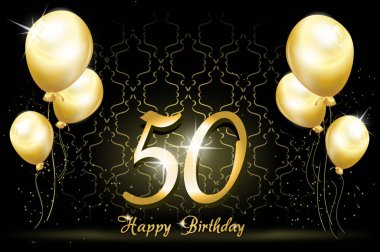 50 yıldönümü tebrik kartı