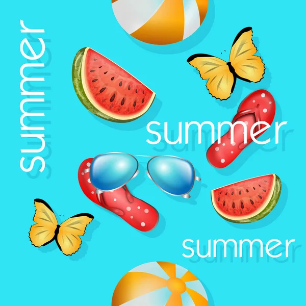 Summer seamless pattern — Stock Photo, Image