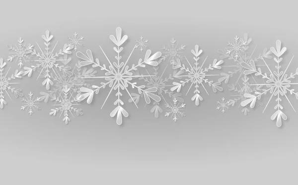 Karácsonyi háttér hópehely díszítéssel — Stock Fotó