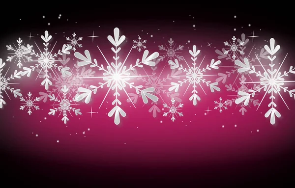 Jul bakgrund med snöflinga dekoration — Stockfoto