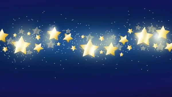 Background with golden stars — Stock Photo, Image