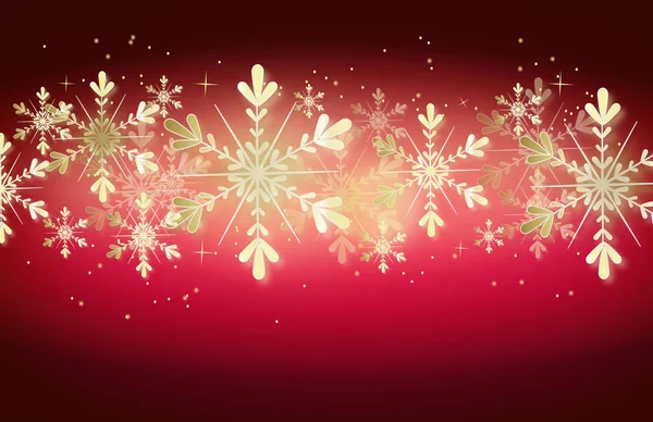 Kerstmis achtergrond met sneeuwvlok decoratie — Stockfoto