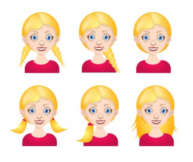 Sarı saçlı kız avatar