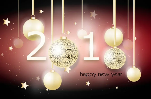 Tarjeta de felicitación de Año Nuevo — Foto de Stock