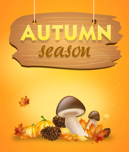 Fondo de otoño con decoración —  Fotos de Stock