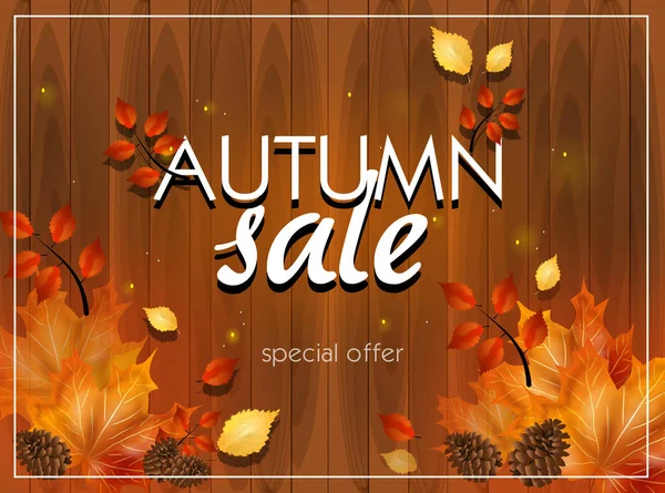 Autumn sale card — Stock Photo, Image