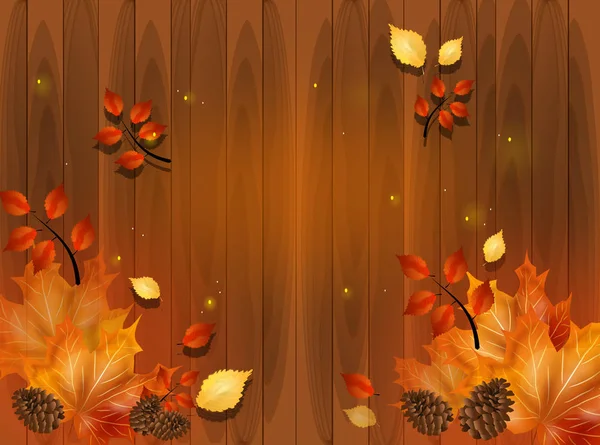 Yapraklı sonbahar arkaplanı