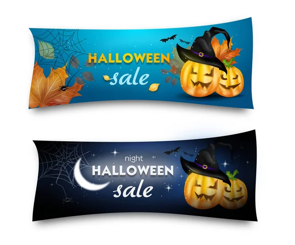 Halloween banner sada — Stock fotografie