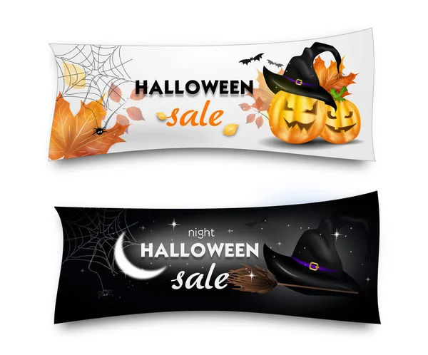 Halloween banner sada — Stock fotografie