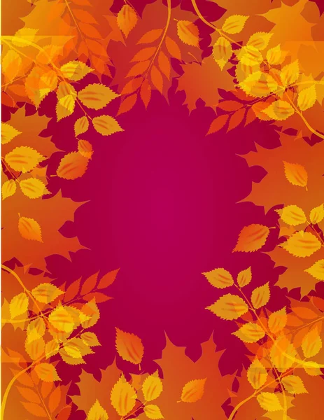 Autumn background with leaves — Stock Photo, Image