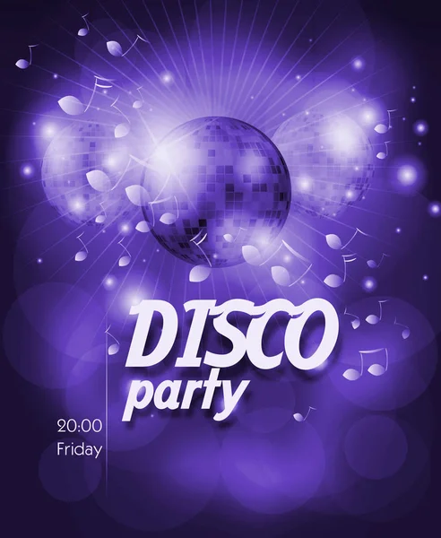 Affisch för disco party — Stockfoto