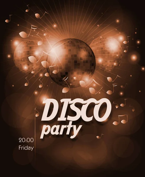 Poster for disco party — Stock Photo, Image