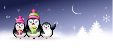 Penguenler ile kış web banner