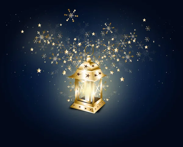 Christmas lantern illustration