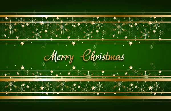 Jul bakgrund med gyllene dekoration — Stockfoto
