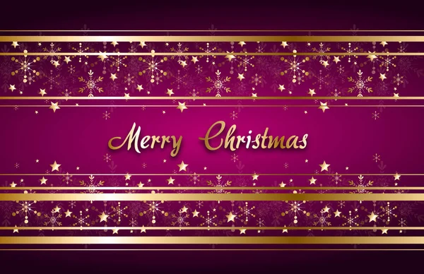 Christmas background with golden decoration — Stock Photo, Image
