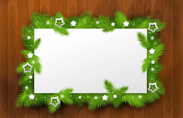 Weihnachten Hintergrund mit Nadeln — Stockfoto