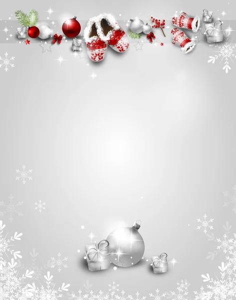 Christmas background with christmas decoration — Stock Photo, Image