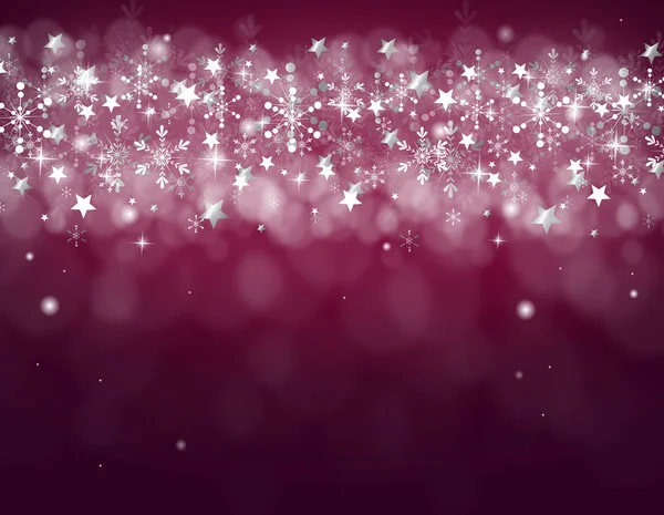 Pink background with snowflake decoration — Stock Photo, Image