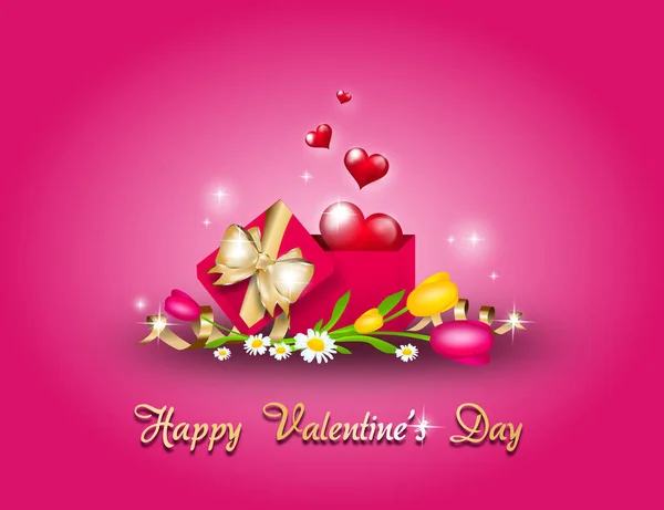 Cartão de saudação para a celebração do Dia dos Namorados — Fotografia de Stock