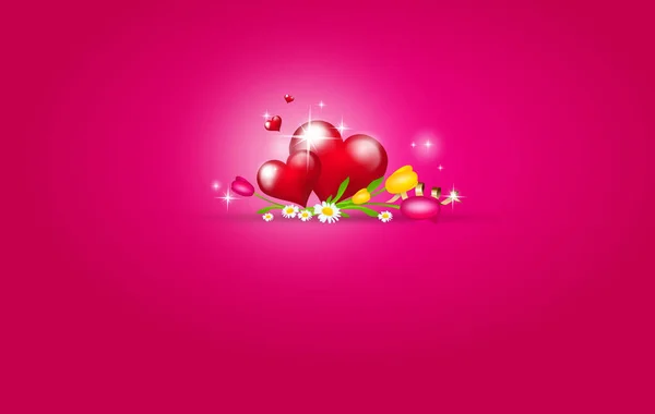 Hintergrund für Valentinstag-Feier — Stockfoto