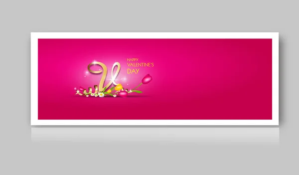Banner web per la festa di San Valentino — Foto Stock