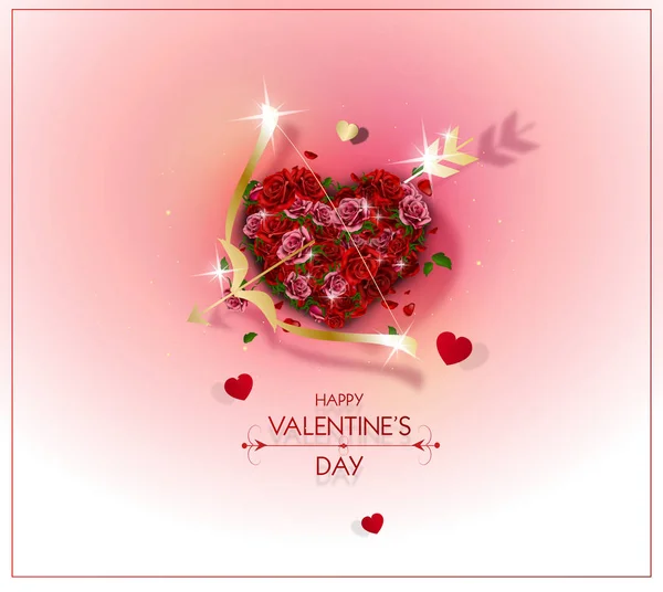 Wenskaart voor Valentijnsdag — Stockfoto