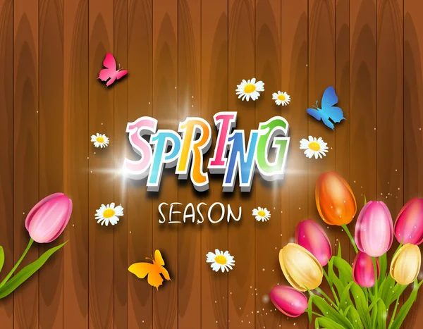 Primavera sfondo con tulipani — Foto Stock