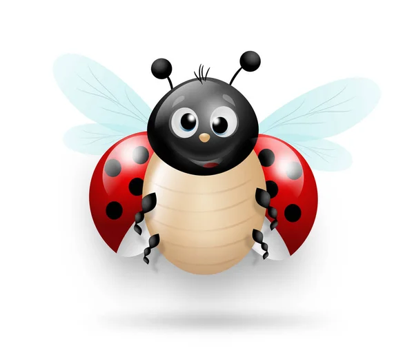 Cute illustration of ladybug — Stock Photo, Image