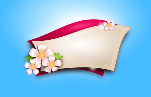 Web banner with flowers — Stock Photo, Image